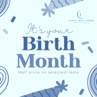 Birthday Month Promo Instagram Post