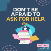 Ask for Help Instagram Post
