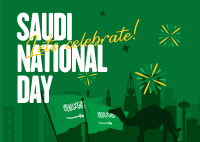 Saudi Day Celebration Postcard