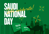 Saudi National Day Postcard example 3