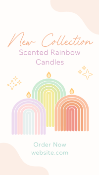 Rainbow Candle Collection Instagram Reel Image Preview