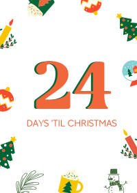 Quirky Christmas Countdown Poster