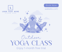 Outdoor Yoga Class Facebook Post