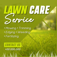 Lawn Care Maintenance Instagram Post