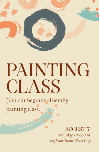 Playful Paint Strokes Invitation