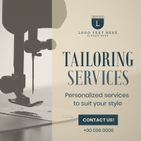 Tailoring Services Minimalist Instagram Post Design