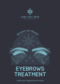 Eyebrows Treatment Poster