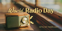 Radio Day Analog Twitter Post Design