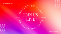 Join Us Live Gradient Facebook Event Cover