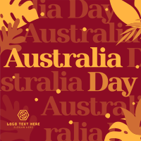 Australia Day Pattern Linkedin Post