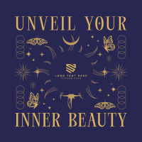 Mystical Inner Beauty Instagram Post Design