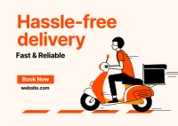 Hassle-Free Delivery  Postcard