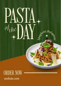 Elegant Pasta Day Poster