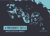 Presidents Postcard example 3