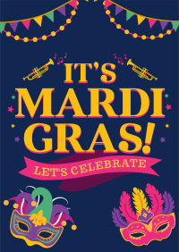 Modern Mardi Gras Poster