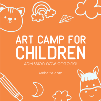 Art Camp for Kids Instagram Post Design