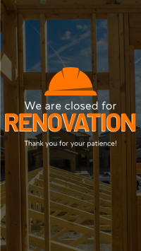 Closed for Renovation Video