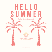 Time For Summer Instagram Post Design