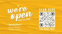 Quirky Open Now Animation