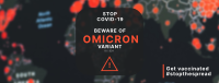 Beware Of Omicron Facebook Cover Design