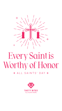 Honor Thy Saints Facebook Story