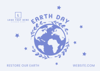 Restore Earth Day Postcard