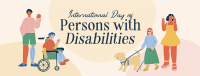 Simple Disability Day Facebook Cover