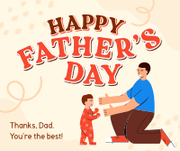 Father's Day Greeting Facebook Post