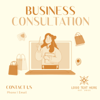 Online Business Consultation Linkedin Post