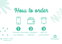 Order Process Tutorial Postcard