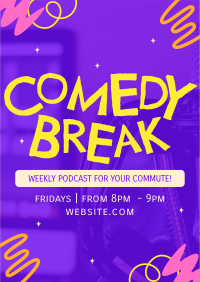 Comedy Break Podcast Flyer