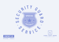 Company Security Postcard example 2