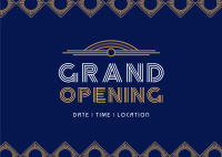 Art Deco Grand Opening Postcard