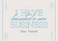 Business Startup Launch Postcard