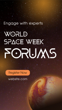 Space Week Forums Video