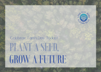 Plant Seed Grow Future Earth Postcard