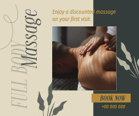 Relaxing Massage Therapy Facebook Post