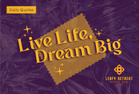 Dream Big Pinterest Cover Image Preview