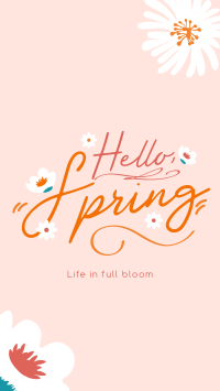 Hello Spring Greeting Instagram Story