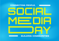 Social Media Day Postcard Design