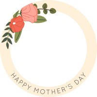 Mother's Day Ornamental Flowers Facebook Profile Picture Design