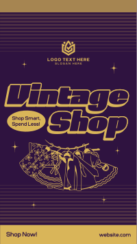 Vintage Clothing Shop Instagram Story