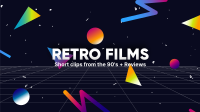 Retro Films YouTube Banner Design