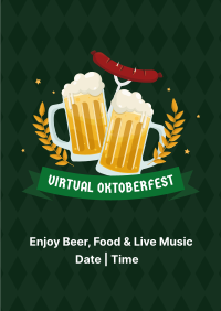 Virtual Oktoberfest Badge Poster