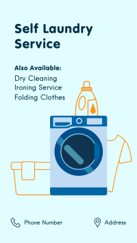 Self Laundry Cleaning Facebook Story