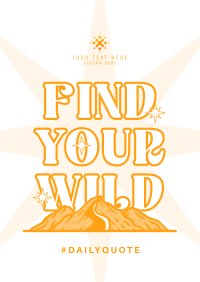 Wild Outdoor Adventure Poster