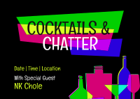 Cocktails & Chatter Postcard