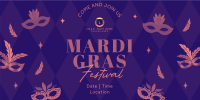 Mardi Gras Festival Twitter Post