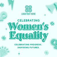 Women's Equality Abstract Instagram Post Design