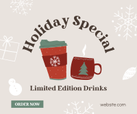 Holiday Special Drinks Facebook Post